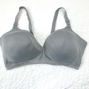 BUY 1 GET 1 FREE Warners 40d wire free comfortable bra smooth gray